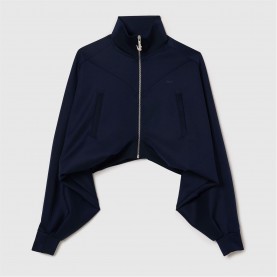 блуза,дамски,горнища,с,качулка,дамски,ежедневни,облекла,lacoste,cropped,full,zip,sweatshirt,navy