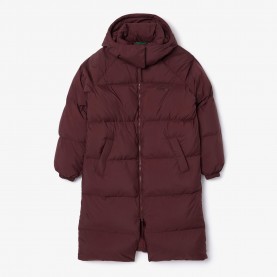 Яке Lacoste Long Oversized Down Jacket - Brown яке,дамски,якета,и,палта,lacoste,long,oversized,down,jacket,brown