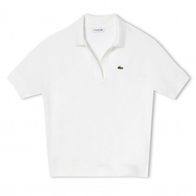 Блуза с яка Lacoste Loose-Fit Polo Shirt - White блуза,с,яка,lacoste,loose,fit,polo,shirt,white