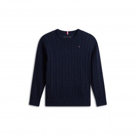 Tommy Hilfiger Tommy Cable Knit Jn64 - Dark Blue C1G tommy,hilfiger,tommy,cable,knit,jn64,dark,blue,c1g