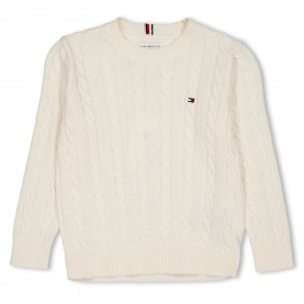 Tommy Hilfiger Tommy Cable Knit Jn64 - Ivory Petal Z00 tommy,hilfiger,tommy,cable,knit,jn64,ivory,petal,z00