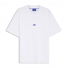 тениска,мъжки,тениски,hugo,nieros,logo,patch,t,shirt,white