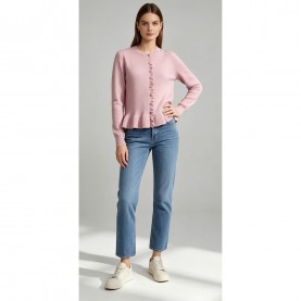 дамски,плетени,дрехи,miso,frill,hem,cardi,ld71,pink
