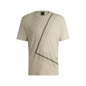Мъжка тениска Boss Tee 7 10262274 01 T-Shirt Mens - Beige мъжка,тениска,мъжки,тениски,boss,tee,7,10262274,01,t,shirt,mens,beige