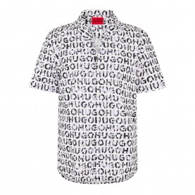 Риза с къс ръкав Hugo Ellino Short Sleeve Shirt - Purple риза,с,къс,ръкав,hugo,ellino,short,sleeve,shirt,purple
