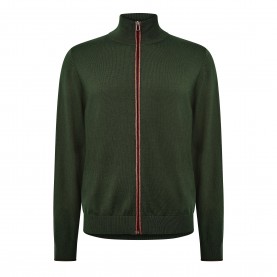 PS Paul Smith PS Merino Zip Cardi Sn64 - Green 38 ps,paul,smith,ps,merino,zip,cardi,sn64,green,38