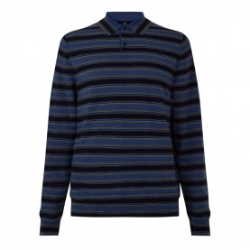 PS Paul Smith PS Stripe LS Knt Pol Sn64 - Blue 49 мъжки,тениски,ps,paul,smith,ps,stripe,ls,knt,pol,sn64,blue,49