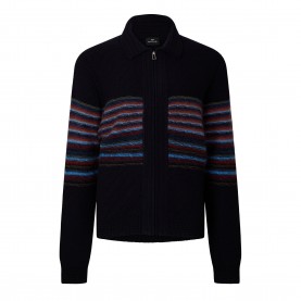 PS Paul Smith PS Stripe Mohair Car Sn64 - Navy 49 ps,paul,smith,ps,stripe,mohair,car,sn64,navy,49