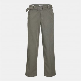 Панталони тип чино Jack and Jones Karl Ridge Belted Chinos - Green панталони,тип,чино,jack,and,jones,karl,ridge,belted,chinos,green