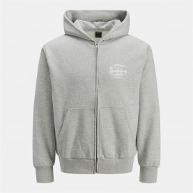 суичър,мъжки,блузи,jack,and,jones,prime,full,zip,hoodie,grey