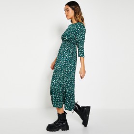 Рокля I Saw It First ISAWITFIRST Frill Hem Smock Midi Dress - Emerald Green рокля,дамски,поли,и,рокли,i,saw,it,first,isawitfirst,frill,hem,smock,midi,dress,emerald,green