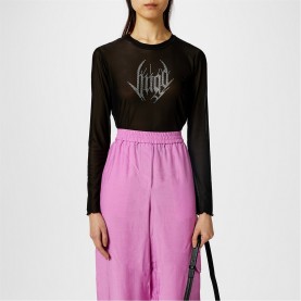 дамски,топове,hugo,mesh,top,black,001