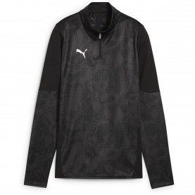 Дамско горнище с цип Puma Teamcup Training 1/4 Zip Top Wmn Drill Womens - Black-Silver дамско,горнище,с,цип,футболни,горнища,puma,teamcup,training,1,4,zip,top,wmn,drill,womens,black,silver
