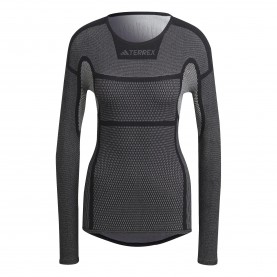 Дамска фланелка с дълъг ръкав adidas Drynamo Long Sleeve Top Womens - Black/ White дамска,фланелка,с,дълъг,ръкав,дамски,горнища,за,тренировка,дамско,фитнес,облекло,дамски,облекла,за,бягане,adidas,drynamo,long,sleeve,top,womens,black,white