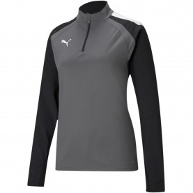 Дамско горнище с цип Puma Teamliga 1/4 Zip Top W Drill Womens - Smoked Pearl дамско,горнище,с,цип,футбол,puma,teamliga,1,4,zip,top,w,drill,womens,smoked,pearl