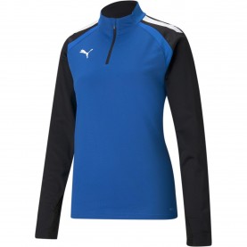 Дамско горнище с цип Puma Teamliga 1/4 Zip Top W Drill Womens - Blue Lemonade дамско,горнище,с,цип,футболни,горнища,puma,teamliga,1,4,zip,top,w,drill,womens,blue,lemonade