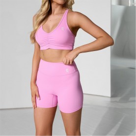 Gym King Womens Scrunch Bubblegum Pink Low Impact Sports Bra - Pink дамско,бельо,спортни,сутиени,дамски,горнища,за,тренировка,дамско,фитнес,облекло,спортни,сутиени,дамски,облекла,за,бягане,gym,king,womens,scrunch,bubblegum,