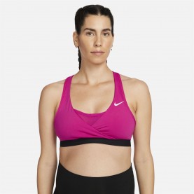 Nike Swoosh Sports Bra Womens - Pink/White дамско,лятно,бельо,спортни,сутиени,дамски,горнища,за,тренировка,спортни,сутиени,дамско,фитнес,облекло,дамски,облекла,за,бягане,nike,swoosh,sports,bra,women