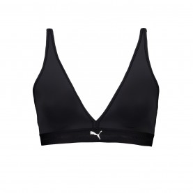 Puma Women's Padded Triangle Low Impact Sports Bra - Black дамско,лятно,бельо,бельо,за,училище,разпродажба,puma,спортни,сутиени,дамски,горнища,за,тренировка,спортни,сутиени,дамско,фитнес,облекло,всички,фитнес,облек