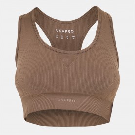 USA Pro Seamless Crop Sports Bra - Dusky Mocha дамско,лятно,бельо,дамско,бельо,спортни,сутиени,дамски,горнища,за,тренировка,спортни,сутиени,дамско,фитнес,облекло,всички,фитнес,облекла,йога,и,пилатес,обл