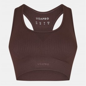 USA Pro Seamless Crop Sports Bra - Espresso дамско,лятно,бельо,дамско,бельо,спортни,сутиени,дамски,горнища,за,тренировка,дамски,облекла,размер,спортни,сутиени,дамско,фитнес,облекло,всички,фитнес,обле
