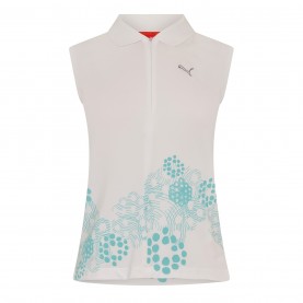 Puma Golf Sl 1/2 Zip Graphic Womens - White разпродажба,puma,дамски,топове,дамски,горнища,за,тренировка,дамски,блузи,с,яка,лека,атлетика,дамско,фитнес,облекло,всички,фитнес,облекла,дамски,облекла,за,