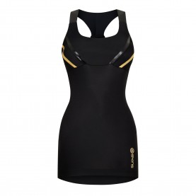 Skins Womens A400 Performance Gym Vest - Black дамски,горнища,за,тренировка,дамско,фитнес,облекло,лека,атлетика,skins,women,s,a400,performance,gym,vest,black