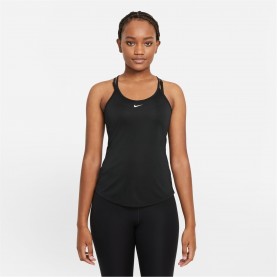 Nike Dri-FIT One Women's Standard Fit Tank - Black дамски,топове,дамски,горнища,за,тренировка,дамско,фитнес,облекло,йога,и,пилатес,облекла,всички,йога,и,пилатес,аксесоари,и,облекла,дамски,облекла,за,бягане,