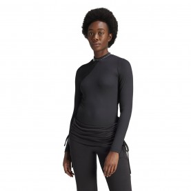 дамски,топове,adidas,by,stella,mccartney,women's,logo,rib,long,sleeve,performance,gym,top,black