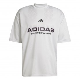 Тениска adidas House of Tiro Common Goal T-Shirt - Grey/Black тениска,дамски,горнища,за,тренировка,дамско,фитнес,облекло,дамски,облекла,за,бягане,лека,атлетика,adidas,house,of,tiro,common,goal,t,shirt,grey,black