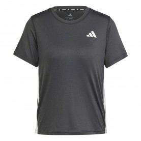 Тениска Adidas We 3S Crw Tee Ld63 - Blk/Wht тениска,дамски,горнища,за,тренировка,дамско,фитнес,облекло,дамски,облекла,за,бягане,лека,атлетика,adidas,we,3s,crw,tee,ld63,blk,wht