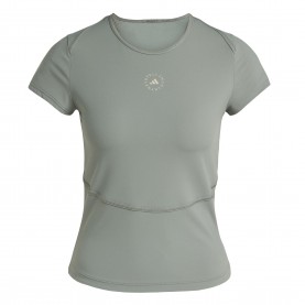 Дамска тениска adidas by Stella McCartney Womens Short-Sleeve Performance T-Shirt - Stone Green дамска,тениска,дамски,топове,adidas,by,stella,mccartney,women,s,short,sleeve,performance,t,shirt,stone,green