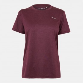 Дамска тениска USA Pro Tech C Tee Womens - Espresso дамска,тениска,дамски,топове,дамски,горнища,за,тренировка,дамски,горнища,размер+,дамски,облекла,размер,лека,атлетика,дамско,фитнес,облекло,всички,фитнес,об