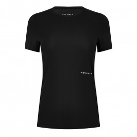 Дамска фланелка с къс ръкав Rohnisch Womens Micro Tee Short Sleeve Performance Gym Top - Black дамска,фланелка,с,къс,ръкав,дамски,горнища,за,тренировка,дамско,фитнес,облекло,дамски,облекла,за,бягане,rohnisch,women,s,micro,tee,short,sleeve,performance