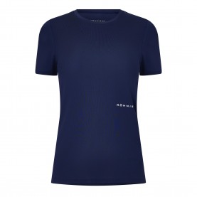 Дамска фланелка с къс ръкав Rohnisch Womens Micro Tee Short Sleeve Performance Gym Top - Indigo дамска,фланелка,с,къс,ръкав,дамски,горнища,за,тренировка,дамско,фитнес,облекло,дамски,облекла,за,бягане,rohnisch,women,s,micro,tee,short,sleeve,performance
