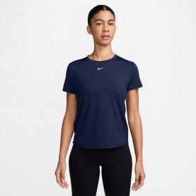 Nike Dri-FIT One Womens Standard Fit Short-Sleeve Top - Midnight Navy дамски,горнища,за,тренировка,дамско,фитнес,облекло,дамски,облекла,за,бягане,лека,атлетика,nike,dri,fit,one,women,s,standard,fit,short,sleeve,top,midnight,n