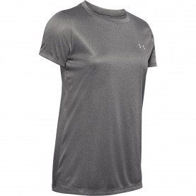 Дамска тениска Under Armour Under Velocity Solid Crew Womens T Shirt - Crbon Hthr/Silv дамска,тениска,дамски,горнища,за,тренировка,дамско,фитнес,облекло,лека,атлетика,under,armour,under,velocity,solid,crew,womens,t,shirt,crbon,hthr,silv