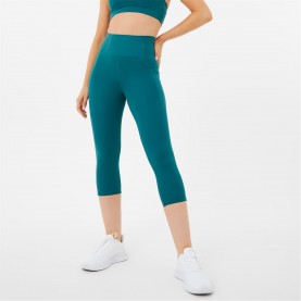 дамско,фитнес,облекло,дамски,облекла,за,бягане,usa,pro,high,rise,capri,cropped,leggings,teal