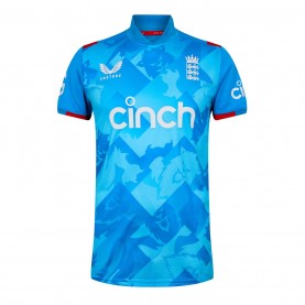 риза,с,къс,ръкав,мъжко,облекло,за,крикет,castore,england,odi,short,sleeve,shirt,adults,2024,blue
