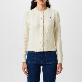 жилетка,дамски,плетени,дрехи,polo,ralph,lauren,cable,knit,cardigan,authentic,cream