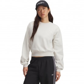 Under Armour UA Icon Vida Flc Crw Ld99 - White дамски,блузи,дамско,фитнес,облекло,дамски,облекла,за,бягане,всички,фитнес,облекла,under,armour,ua,icon,vida,flc,crw,ld99,white