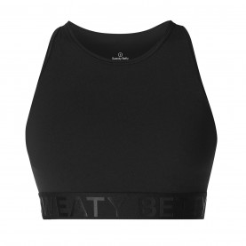 SWEATY BETTY Women's Logo Medium Impact Sports Bra - black бельо,за,училище,дамски,фитнес,облекла,спортни,сутиени,спортни,сутиени,всички,фитнес,облекла,sweaty,betty,women's,logo,medium,impact,sports,bra,black