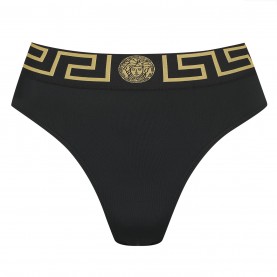 дамски,бански,костюми,дамски,бански,костюми,стоки,за,плуване,на,разпродажба,versace,icon,women's,tape,high,rise,chlorine,resistant,bikini,bottoms,blk,gld,a