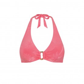 Бикини Chelsea Peers Women's Triangle Bikini - Pink Jacquard бикини,дамски,бански,костюми,дамско,бельо,chelsea,peers,women's,triangle,bikini,pink,jacquard