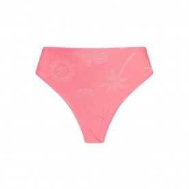Бикини Chelsea Peers Women's High Waisted Bikini Bottoms - Pink Jacquard бикини,дамски,бански,костюми,дамско,бельо,chelsea,peers,women's,high,waisted,bikini,bottoms,pink,jacquard
