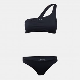 Дамски бански костюм Off White Womens One Piece Swimsuit - Black White дамски,бански,костюм,дамски,бански,костюми,off,white,women,s,one,piece,swimsuit,black,white