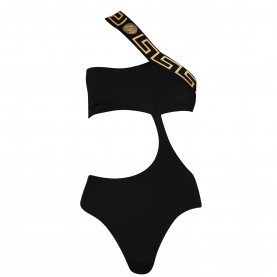 Versace Icon Greca Swimsuit - Blk/Gld A1008 дамски,бански,костюми,versace,icon,greca,swimsuit,blk,gld,a1008