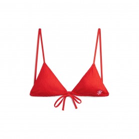 Бикини Tommy Hilfiger Women's Triangle Bikini - Fire Red бикини,дамски,бански,костюми,дамско,бельо,tommy,hilfiger,women's,triangle,bikini,fire,red