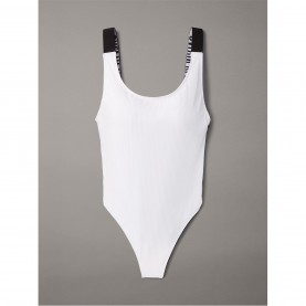 дамски,бански,костюми,calvin,klein,scoop,back,one,piece,swimsuit,brill,white
