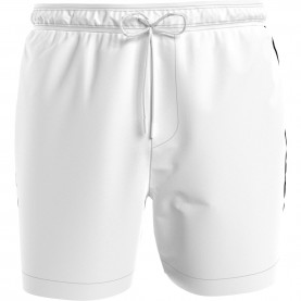 Мъжки бански гащета Calvin Klein Medium Tape Swim Shorts Mens - PVH Class White мъжки,бански,гащета,мъжки,ежедневни,облекла,calvin,klein,medium,tape,swim,shorts,mens,pvh,class,white